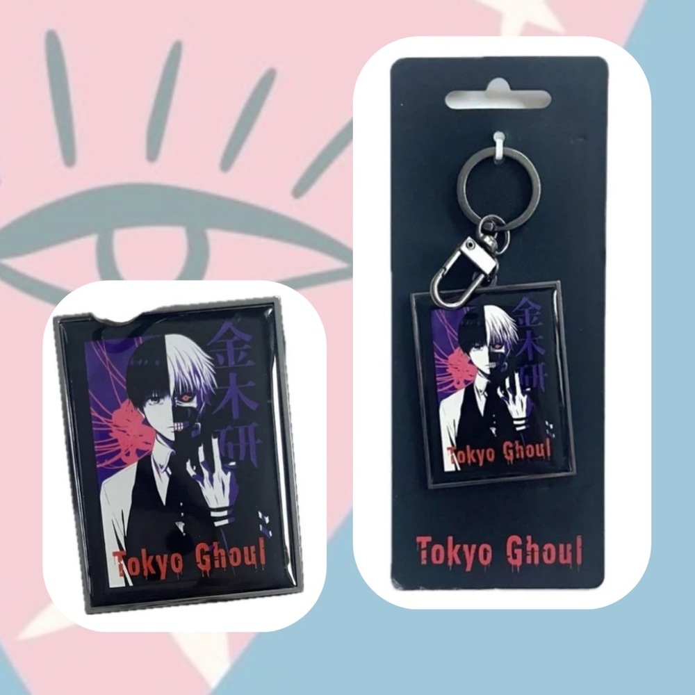 nwt! 🏷️ Crunchy Roll Tokyo Ghoul keychain ring